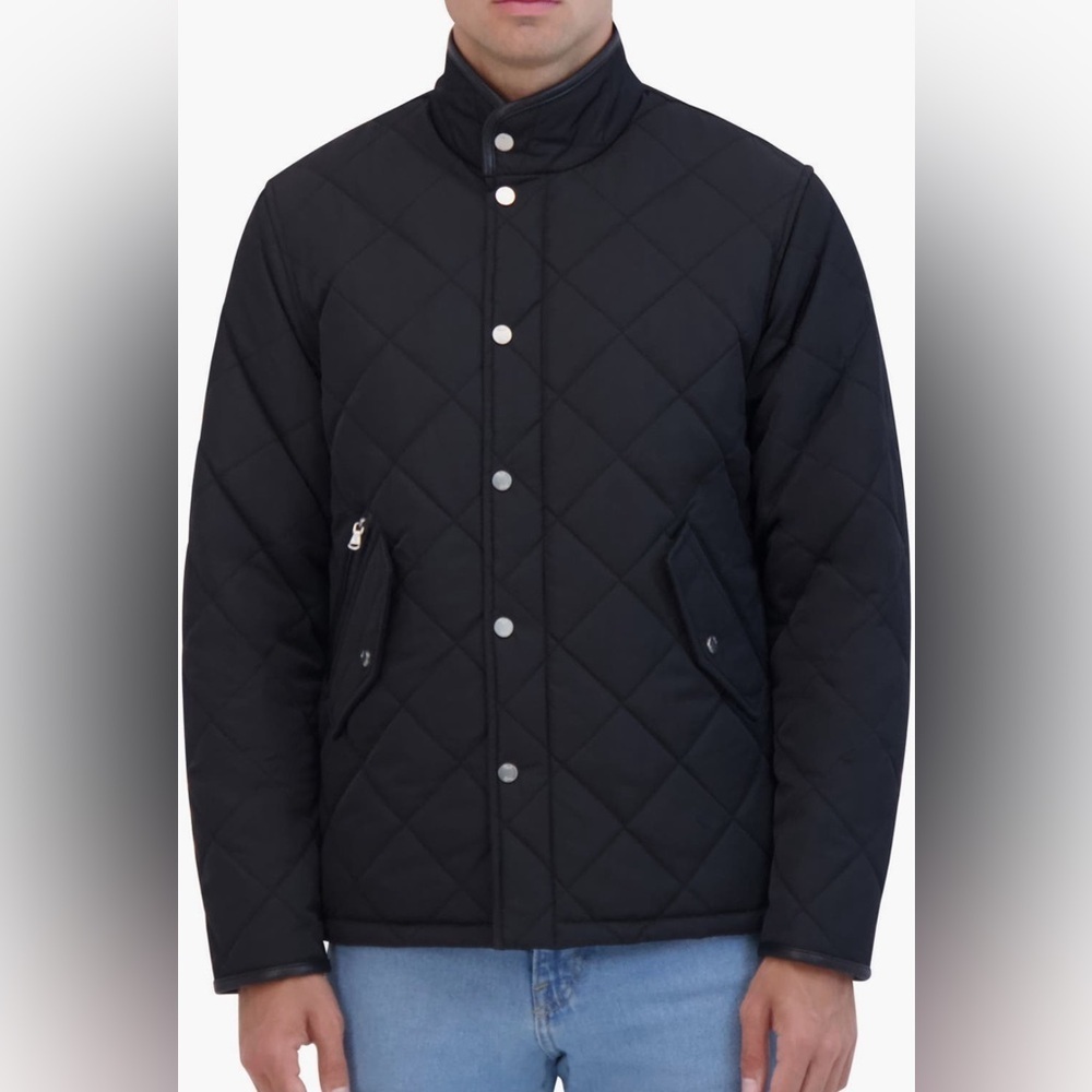 Robert Graham Men's Quilted Water Repellent Full Zip Jacket SZ. S NWT$248